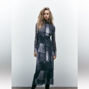 Zara patchwork dress